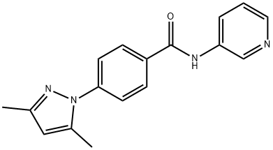 4-(3,5-dimethyl-1H-pyrazol-1-yl)-N-(3-pyridinyl)benzamide Structure