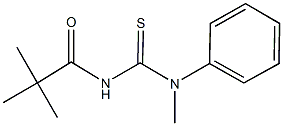 N'-(2,2-dimethylpropanoyl)-N-methyl-N-phenylthiourea 化学構造式