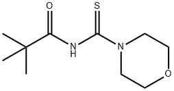 2,2-dimethyl-N-(4-morpholinylcarbothioyl)propanamide 结构式