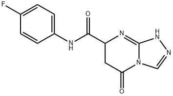 N-(4-fluorophenyl)-5-oxo-5,6,7,8-tetrahydro[1,2,4]triazolo[4,3-a]pyrimidine-7-carboxamide Structure