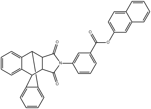 2-naphthyl 3-(16,18-dioxo-17-azapentacyclo[6.6.5.0~2,7~.0~9,14~.0~15,19~]nonadeca-2,4,6,9,11,13-hexaen-17-yl)benzoate Structure