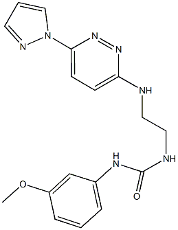 N-(3-methoxyphenyl)-N'-(2-{[6-(1H-pyrazol-1-yl)-3-pyridazinyl]amino}ethyl)urea,957264-63-0,结构式