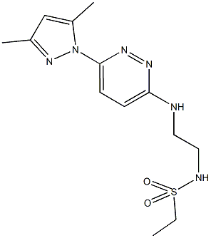 N-(2-{[6-(3,5-dimethyl-1H-pyrazol-1-yl)-3-pyridazinyl]amino}ethyl)ethanesulfonamide,957264-64-1,结构式