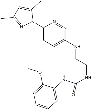 957265-01-9 N-(2-{[6-(3,5-dimethyl-1H-pyrazol-1-yl)-3-pyridazinyl]amino}ethyl)-N'-(2-methoxyphenyl)urea
