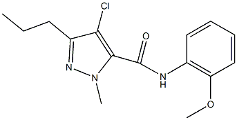 4-chloro-N-(2-methoxyphenyl)-1-methyl-3-propyl-1H-pyrazole-5-carboxamide|