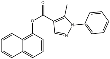 1-naphthyl 5-methyl-1-phenyl-1H-pyrazole-4-carboxylate Struktur