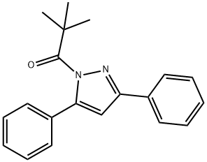 1-(2,2-dimethylpropanoyl)-3,5-diphenyl-1H-pyrazole 结构式