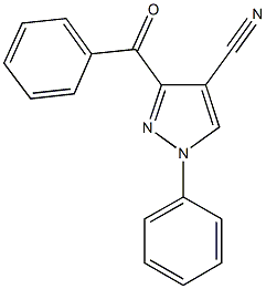 3-benzoyl-1-phenyl-1H-pyrazole-4-carbonitrile,957298-74-7,结构式