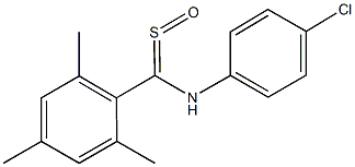 N-(4-chlorophenyl)-N-[mesityl(sulfinyl)methyl]amine Structure