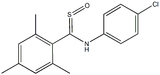 N-(4-chlorophenyl)-N-[mesityl(sulfinyl)methyl]amine,957298-86-1,结构式