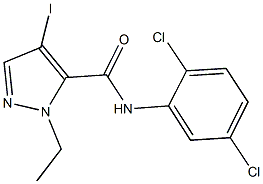 N-(2,5-dichlorophenyl)-1-ethyl-4-iodo-1H-pyrazole-5-carboxamide Structure