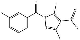 4-nitro-3,5-dimethyl-1-(3-methylbenzoyl)-1H-pyrazole Structure