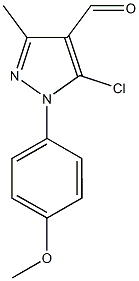 5-chloro-1-(4-methoxyphenyl)-3-methyl-1H-pyrazole-4-carbaldehyde, 957354-73-3, 结构式