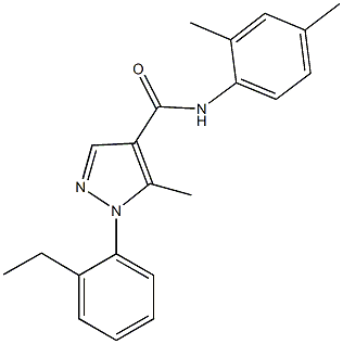 957371-91-4 N-(2,4-dimethylphenyl)-1-(2-ethylphenyl)-5-methyl-1H-pyrazole-4-carboxamide