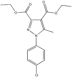 diethyl 1-(4-chlorophenyl)-5-methyl-1H-pyrazole-3,4-dicarboxylate,957371-92-5,结构式