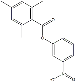 3-nitrophenyl 2,4,6-trimethylbenzoate Struktur