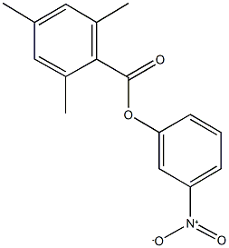 3-nitrophenyl 2,4,6-trimethylbenzoate 化学構造式