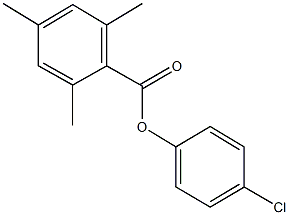 4-chlorophenyl 2,4,6-trimethylbenzoate,95741-43-8,结构式