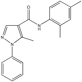 N-(2,4-dimethylphenyl)-5-methyl-1-phenyl-1H-pyrazole-4-carboxamide Structure