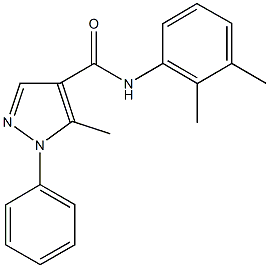 N-(2,3-dimethylphenyl)-5-methyl-1-phenyl-1H-pyrazole-4-carboxamide Structure