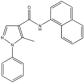 957478-46-5 5-methyl-N-(1-naphthyl)-1-phenyl-1H-pyrazole-4-carboxamide