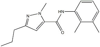 N-(2,3-dimethylphenyl)-1-methyl-3-propyl-1H-pyrazole-5-carboxamide 结构式