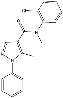 N-(2-chlorophenyl)-N,5-dimethyl-1-phenyl-1H-pyrazole-4-carboxamide Structure