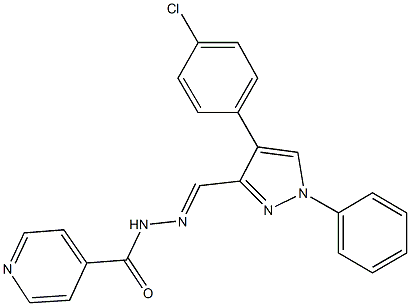 N'-{[4-(4-chlorophenyl)-1-phenyl-1H-pyrazol-3-yl]methylene}isonicotinohydrazide|