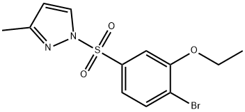 2-bromo-5-[(3-methyl-1H-pyrazol-1-yl)sulfonyl]phenyl ethyl ether|