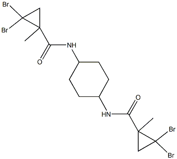 2,2-dibromo-N-(4-{[(2,2-dibromo-1-methylcyclopropyl)carbonyl]amino}cyclohexyl)-1-methylcyclopropanecarboxamide,957486-32-7,结构式