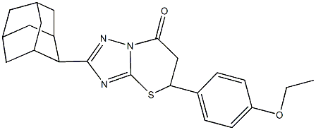 2-(2-adamantyl)-5-(4-ethoxyphenyl)-5,6-dihydro-7H-[1,2,4]triazolo[5,1-b][1,3]thiazin-7-one|