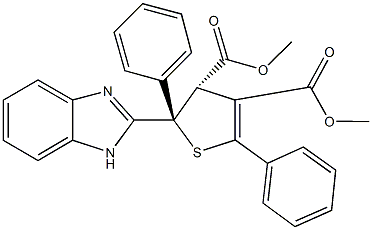 dimethyl 2-(1H-benzimidazol-2-yl)-2,5-diphenyl-2,3-dihydro-3,4-thiophenedicarboxylate|