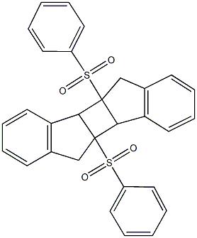 4c,9c-bis(phenylsulfonyl)-4b,4c,5,9b,9c,10-hexahydroindeno[1',2':3,4]cyclobuta[1,2-a]indene|