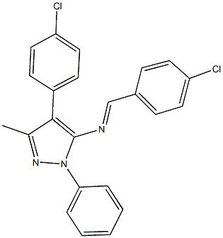 957492-14-7 N-(4-chlorobenzylidene)-N-[4-(4-chlorophenyl)-3-methyl-1-phenyl-1H-pyrazol-5-yl]amine