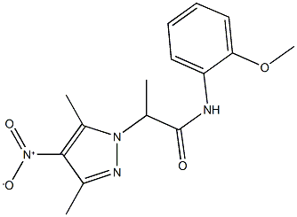 957492-25-0 2-{4-nitro-3,5-dimethyl-1H-pyrazol-1-yl}-N-(2-methoxyphenyl)propanamide