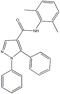 N-(2,6-dimethylphenyl)-1,5-diphenyl-1H-pyrazole-4-carboxamide Structure