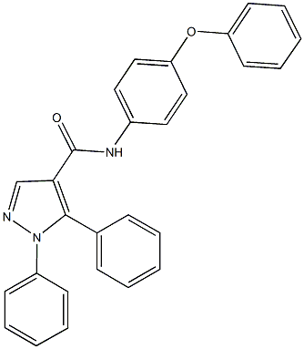 N-(4-phenoxyphenyl)-1,5-diphenyl-1H-pyrazole-4-carboxamide Structure