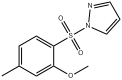 1-[(2-methoxy-4-methylphenyl)sulfonyl]-1H-pyrazole Structure