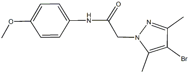 957494-95-0 2-(4-bromo-3,5-dimethyl-1H-pyrazol-1-yl)-N-(4-methoxyphenyl)acetamide