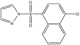 1-[(4-chloro-1-naphthyl)sulfonyl]-1H-pyrazole Structure