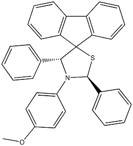 3'-(4-methoxyphenyl)-2',4'-diphenyl-spiro[9H-fluorene-9,5'-[1,3]thiazolidine] Structure