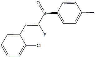 2-(2-chlorophenyl)-1-fluorovinyl 4-methylphenyl sulfoxide 结构式
