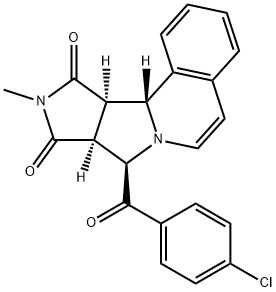 8-(4-chlorobenzoyl)-10-methyl-11a,11b-dihydro-8H-pyrrolo[3',4':3,4]pyrrolo[2,1-a]isoquinoline-9,11(8aH,10H)-dione Structure
