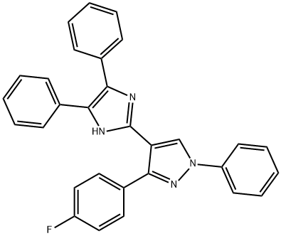 957497-48-2 4-(4,5-diphenyl-1H-imidazol-2-yl)-3-(4-fluorophenyl)-1-phenyl-1H-pyrazole