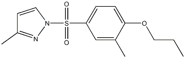 2-methyl-4-[(3-methyl-1H-pyrazol-1-yl)sulfonyl]phenyl propyl ether|