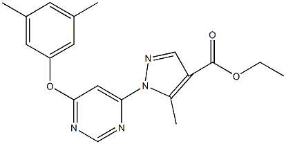 957498-48-5 ethyl 1-[6-(3,5-dimethylphenoxy)-4-pyrimidinyl]-5-methyl-1H-pyrazole-4-carboxylate