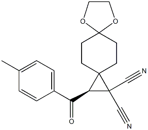 2-(4-methylbenzoyl)-7,10-dioxadispiro[2.2.4.2]dodecane-1,1-dicarbonitrile Structure