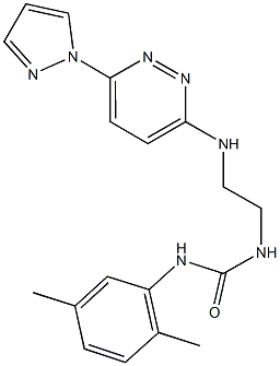 957499-00-2 N-(2,5-dimethylphenyl)-N'-(2-{[6-(1H-pyrazol-1-yl)-3-pyridazinyl]amino}ethyl)urea