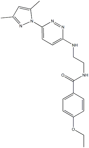 N-(2-{[6-(3,5-dimethyl-1H-pyrazol-1-yl)-3-pyridazinyl]amino}ethyl)-4-ethoxybenzamide Structure