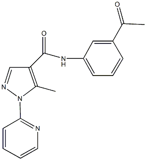 957501-49-4 N-(3-acetylphenyl)-5-methyl-1-(2-pyridinyl)-1H-pyrazole-4-carboxamide